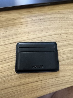 Nomad Black Horween Leather Card Wallet Pre-owned