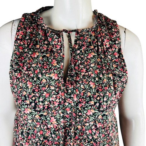 BB Dakota Steve Madden Womens Sz XXL Dress Floral Ruffle Short Sleeveless Tiered - Picture 3 of 9