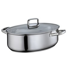 KÜCHENPROFI Gourmetbräter PISA Edelstahl 38 cm 8,5 Liter Glasdeckel INDUKTION