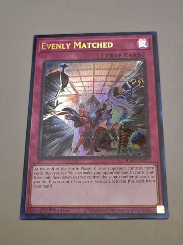 Yugioh Evenly Matched Ultra Rare RA01-DE074 NM - Bild 2 von 7