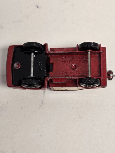 OLD VINTAGE LESNEY MATCHBOX # 13 THAMES WRECK TRUCK - Picture 8 of 11