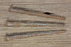 3 Old Large 5" Nails Square Spikes Vintage Rustic Easter Crucifixion Display — photo 3