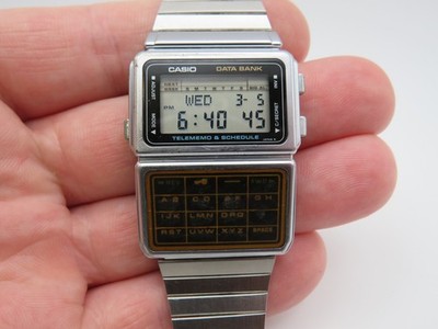 Vintage mens calculator wrist watch Casio DBC-600 module 563 Japan working