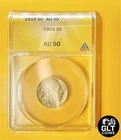 1915-P Buffalo Nickel ANACS AU50 ✦ Crisp Horn ✦ Eye Appealing Example