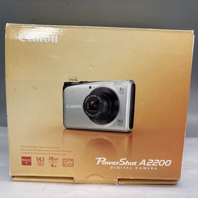 Canon PowerShot A2200 Black Compact Camera 14.1MP 4x Optical Zoom 2.7in