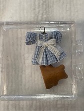 Dress and Teddy Bear Vintage New for miniature dollhouse  1/4