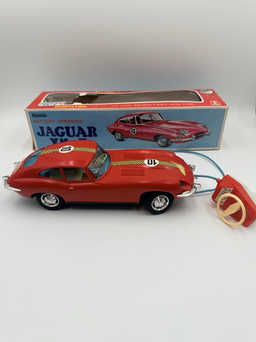 ✨️バンダイ ブリキ【XK-E ジャガー XK-E レッド】 BANDAI Plastic Battery Operated RC 1963 Jaguar XK-E 13