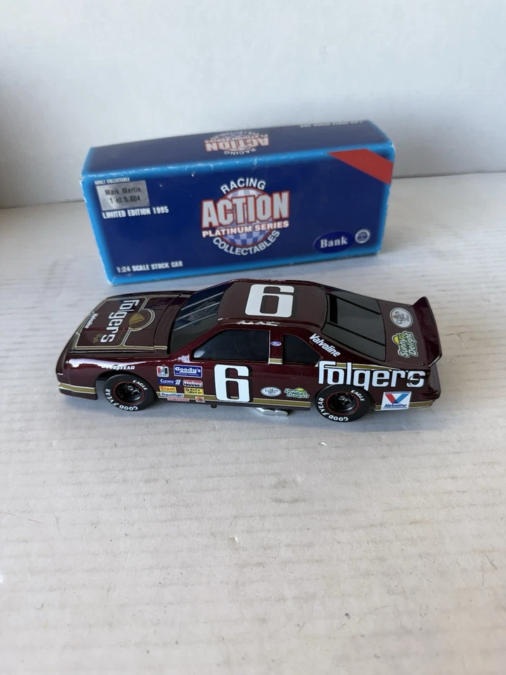 ЛИТАЯ БАНКА NASCAR МАРК МАРТИН NO6 FOLGERS 1991 THUNDERBIRD 1:24 - Изображение 2 из 4