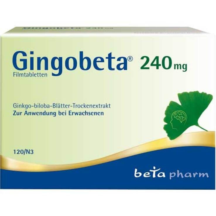 Gingobeta 240 mg Filmtabletten · 120 St · PZN 12461717
