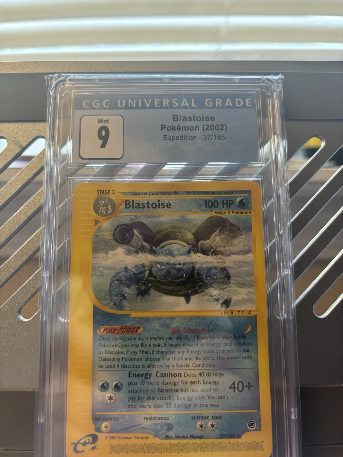 *old blue label* CGC 9 Blastoise 37/165 Expedition 2002 Pokemon Card