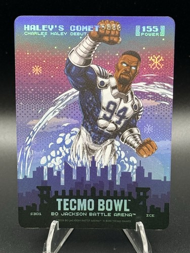 ICE Tecmo Bowl Bo Jackson Battle Arena Haley\'s Comet S301 Card 2024 Haley