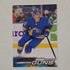 Jack Quinn Young Guns RC #204 2022-23 Upper Deck Series 1 Sabres Rookie