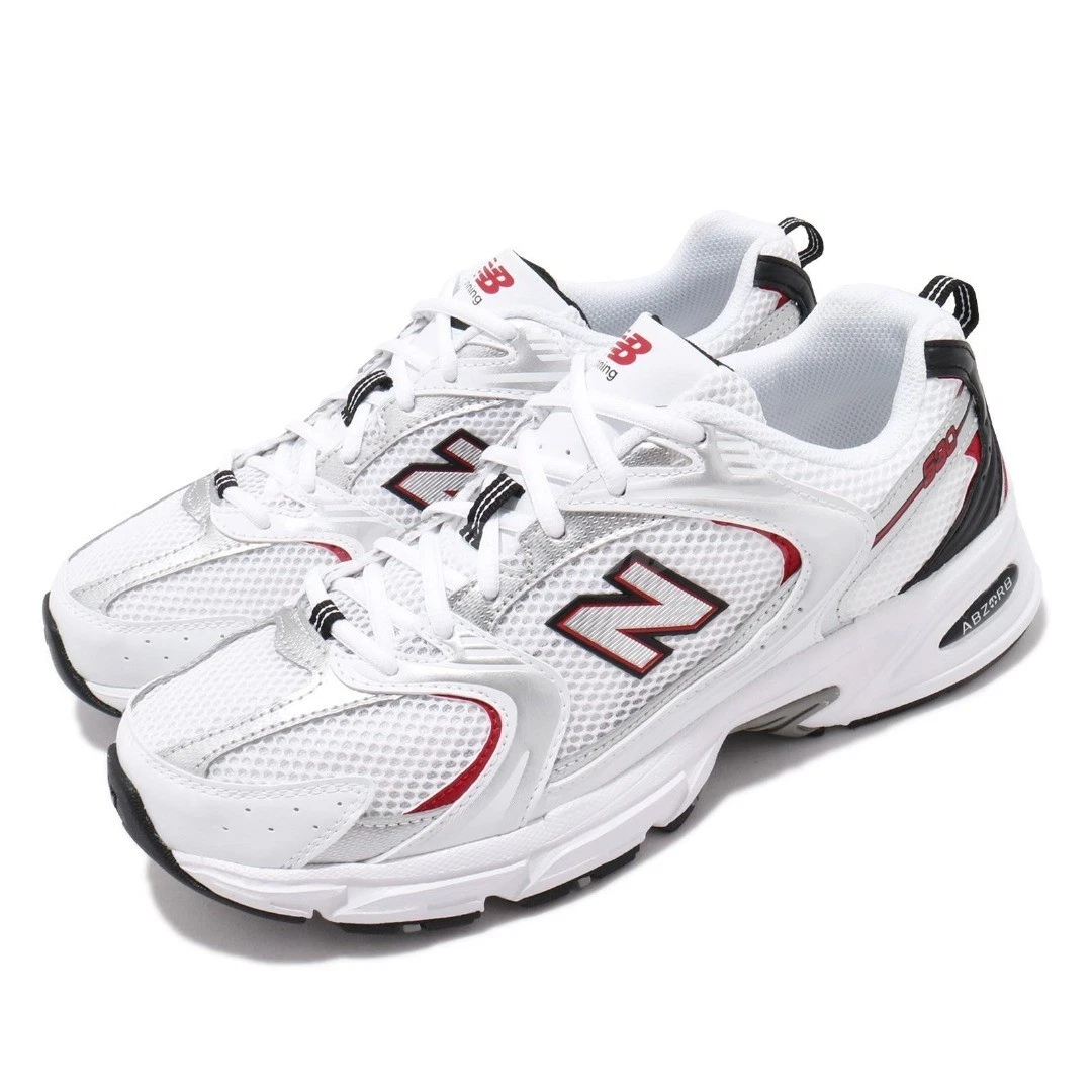 New Balance530v2 Retro 'White Silver Red' Unisex Size UK 3.5 BNWT