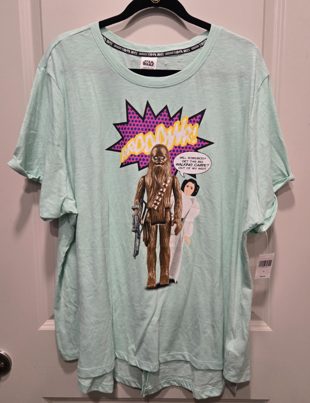 T-shirt Women's  Walking Carpet Chewie Leia 3x