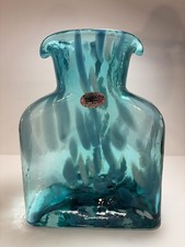 Blenko Helios Special Edition Neptune 384 Water Bottle, Double Spout Pitcher