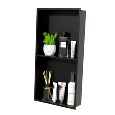 Stainless Steel Shower Niche for Bathroom: No Tile Recessed Wall Shelf 13.1" X 