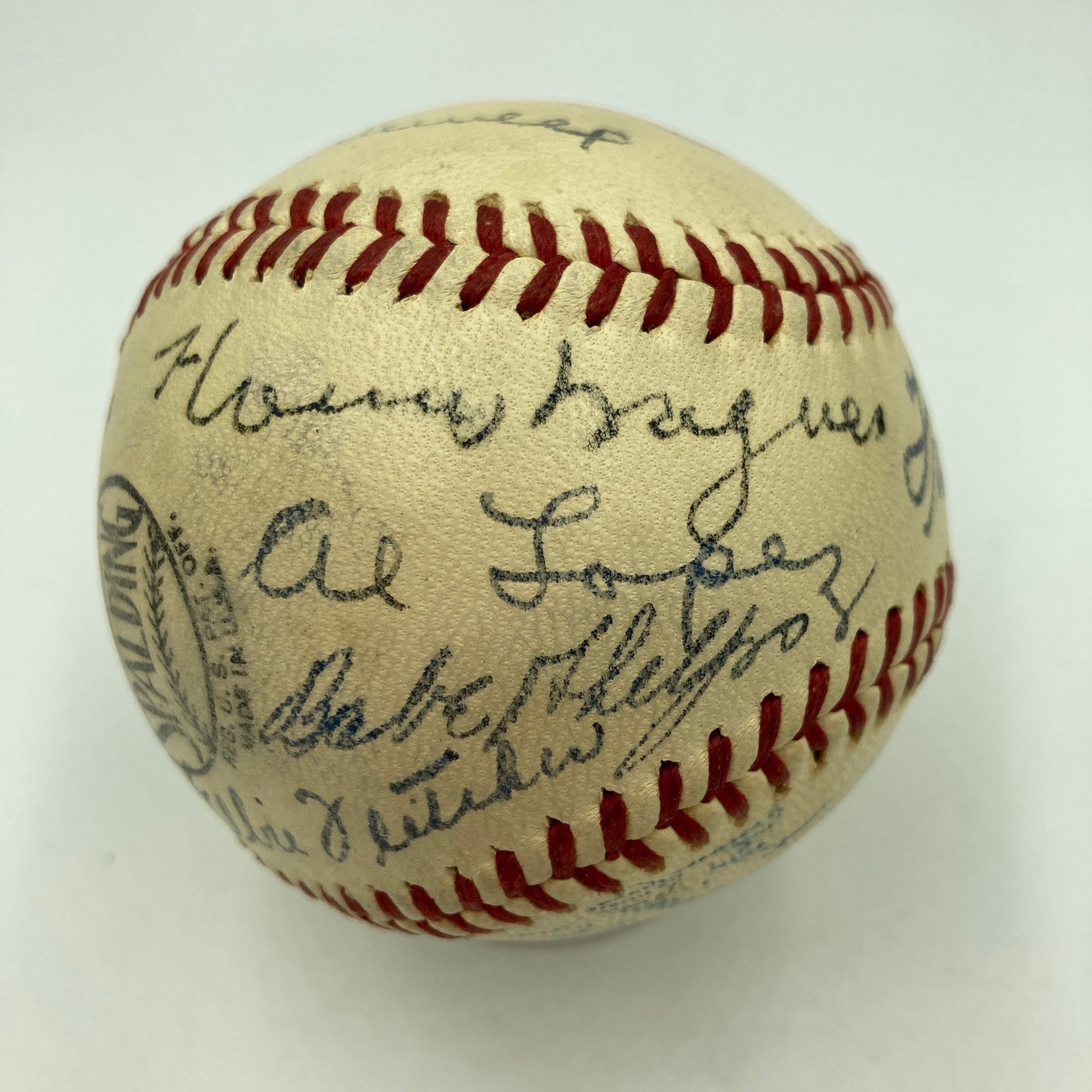 Honus Wagner Autographed Signed Pittsburgh Pirates Beautiful 1942 Team Baseball Beckett COA 