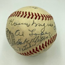 Beautiful Honus Wagner 1942 Pittsburgh Pirates Team Signed Baseball Beckett COA