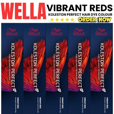 Wella Koleston Vibrant Reds Haarfarbe Farbe 60 ml Vollsortiment UK-Verkäufer