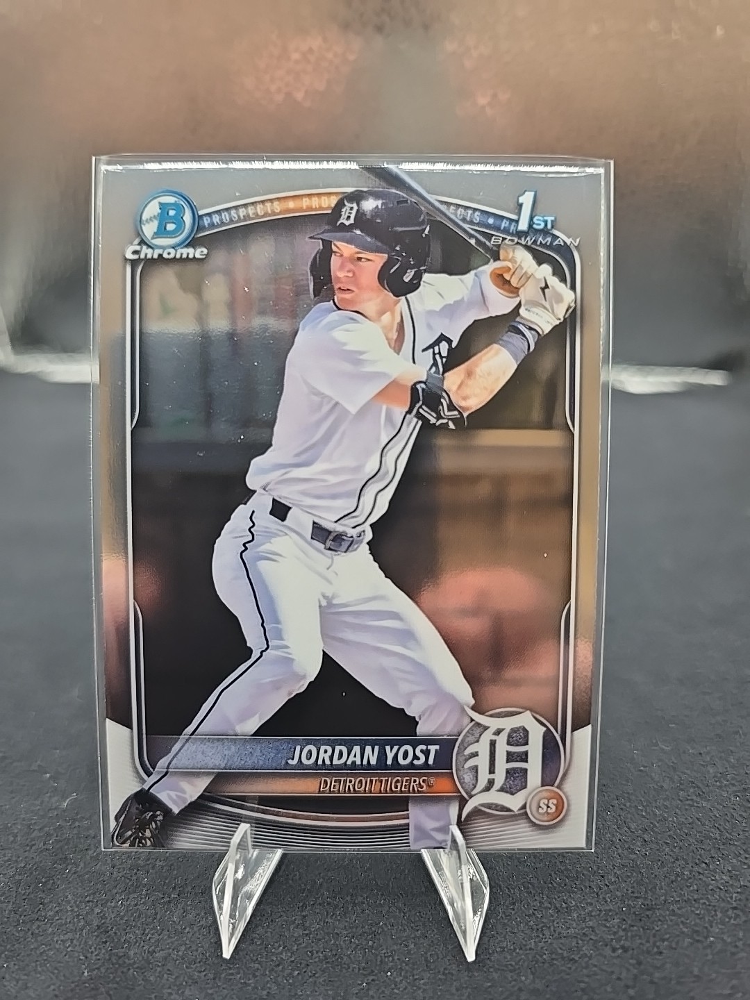 2025 Bowman Draft #BDC-162 Jordan Yost Chrome 1st Detroit Tigers