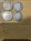 4x Barber quarters - 1893s 1895s 1906 1911s