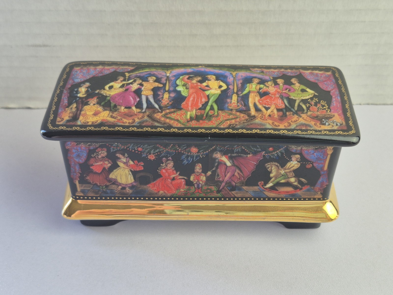 Nutcracker Russian Ballet Music Box Ardleigh Elliott Sons 1991 Heirloom Trinket