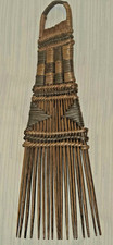 Vintage/Antique African Hair comb Hand woven out of natural materials