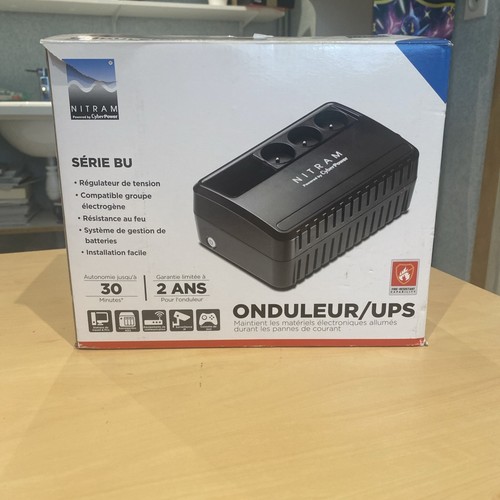 Onduleur NITRAM Cyberpower BU600E 600VA 360W 3 prises neuf jamais debalé