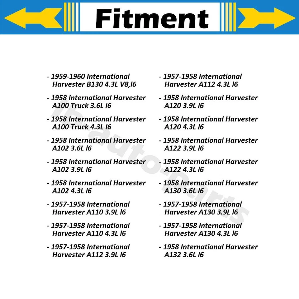 4x Manguera de freno delantera trasera para International Harvester S110 1956-1957 Foto 3 de 4