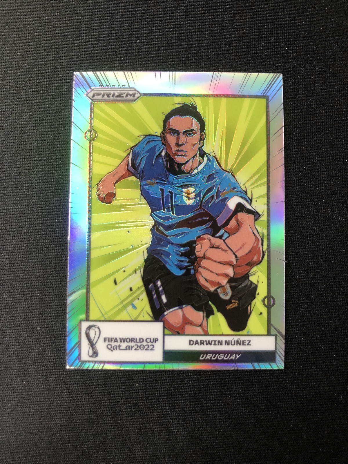 2022 Prizm FIFA World Cup Qatar Darwin Nunez Manga SSP Uruguay