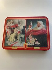 Coca-Cola Nostalgia 1964/1952 Playing Cards 2 Sealed Decks Christmas Tin 1996
