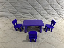Winnie the Pooh  Friends Party Playset Mattel Vintage Replacement Table Chairs