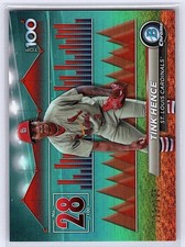 2024 Bowman #BTP-28 Tink Hence Bowman Scouts' Top 100 Aqua Refractors #/125