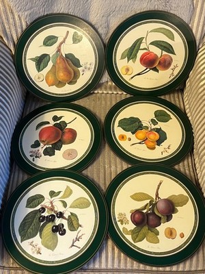 6er Set Pimpernel RHS Nutten Obst Runde Tischsets 10'' Kork Unterlegt Verpackt