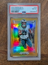 2024 Panini Deca Saquon Barkley Gold Prizm 8/10 #240