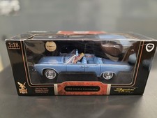 Road Signature 1961 Lincoln Continental 118 Blue 24k Gold Plated Coin Rare New