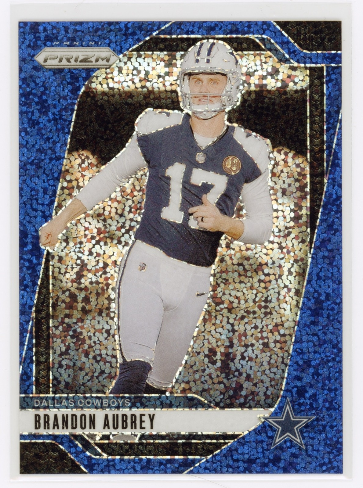 2024 Panini Prizm Brandon Aubrey Blue Sparkle /96 Cowboys 377