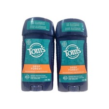 2 PACK - Tom's of MAINE DEODORANT   DEEP FOREST 24 Hr PROTECTION 2.8 oz  79g 