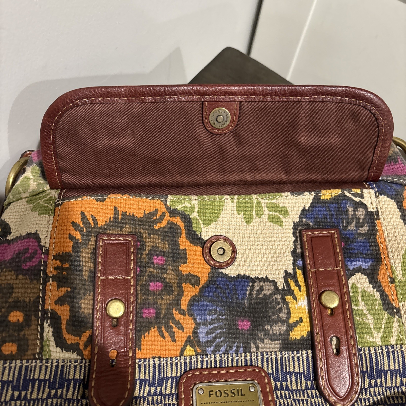 Boho patchwork Brown Tapestry , Shoulder  /Cross … - image 11