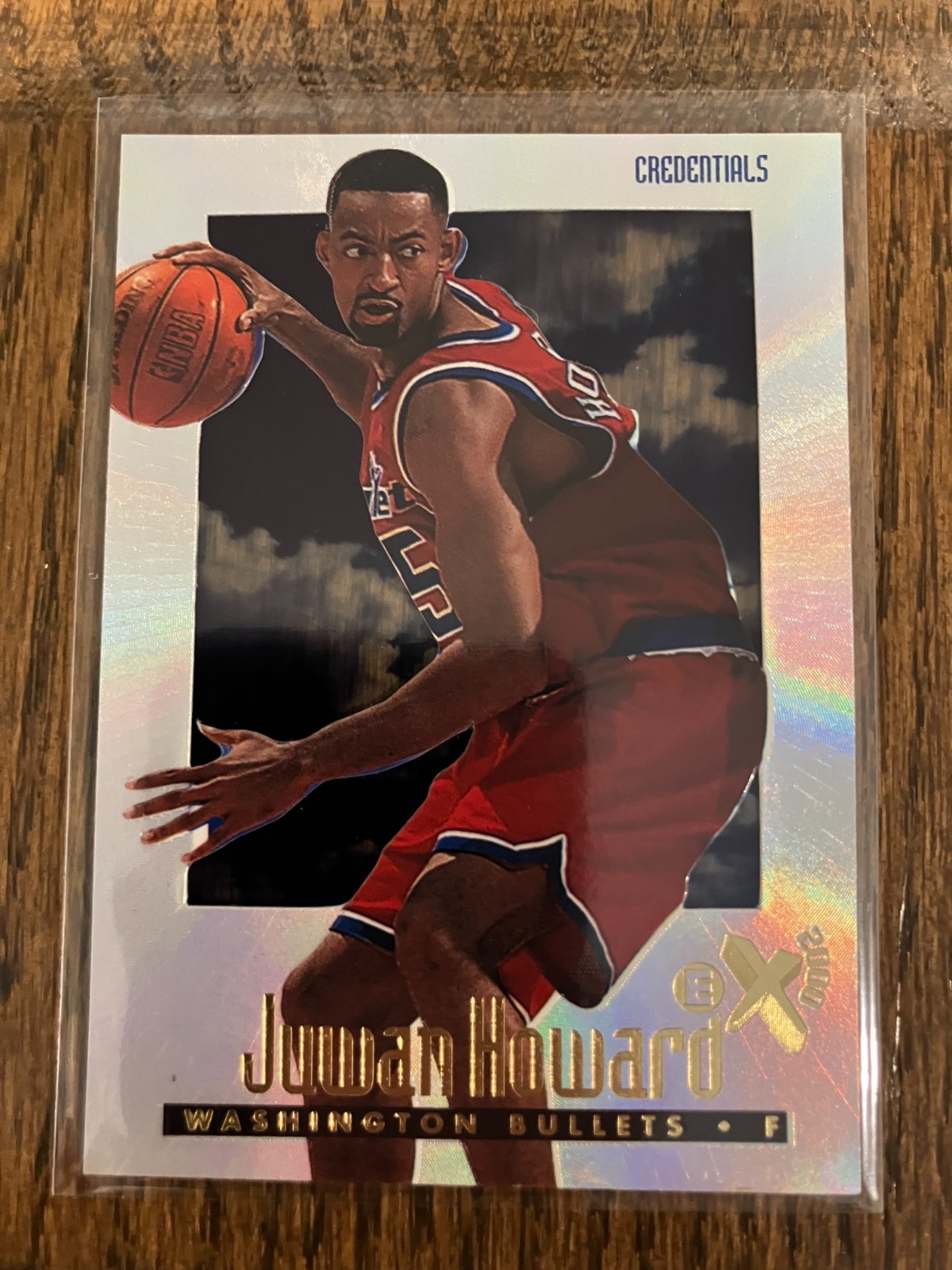 1996 -97 NBA SKYBOX E-X2000 #79 CREDENTIALS Juwan Howard 1996 Ex 2000  /499