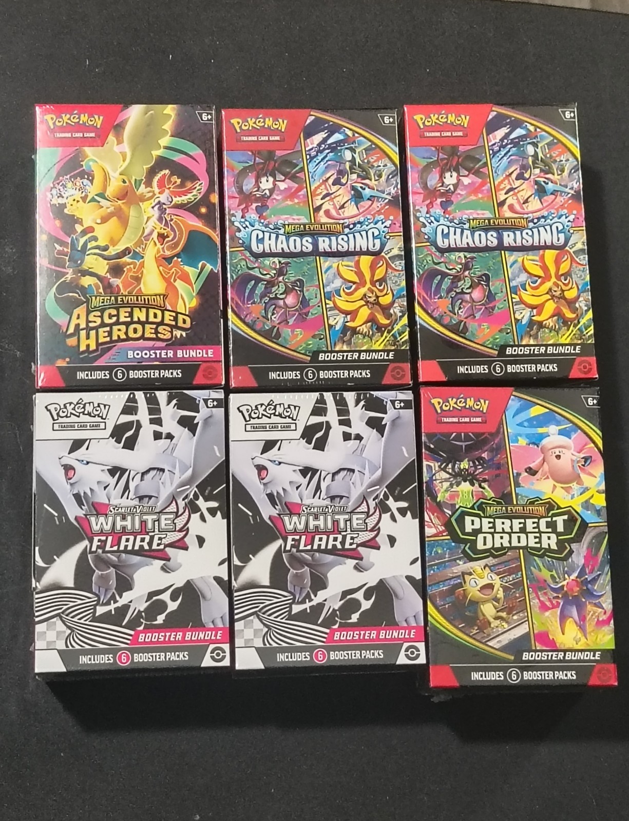 Pokemon 6 Booster Bundle Pack Bulk Lot Sealed
