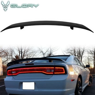 Fits 11-23 Dodge Charger SRT8 Trunk Spoiler Rear Wing Tail Lip ABS Gloss Black