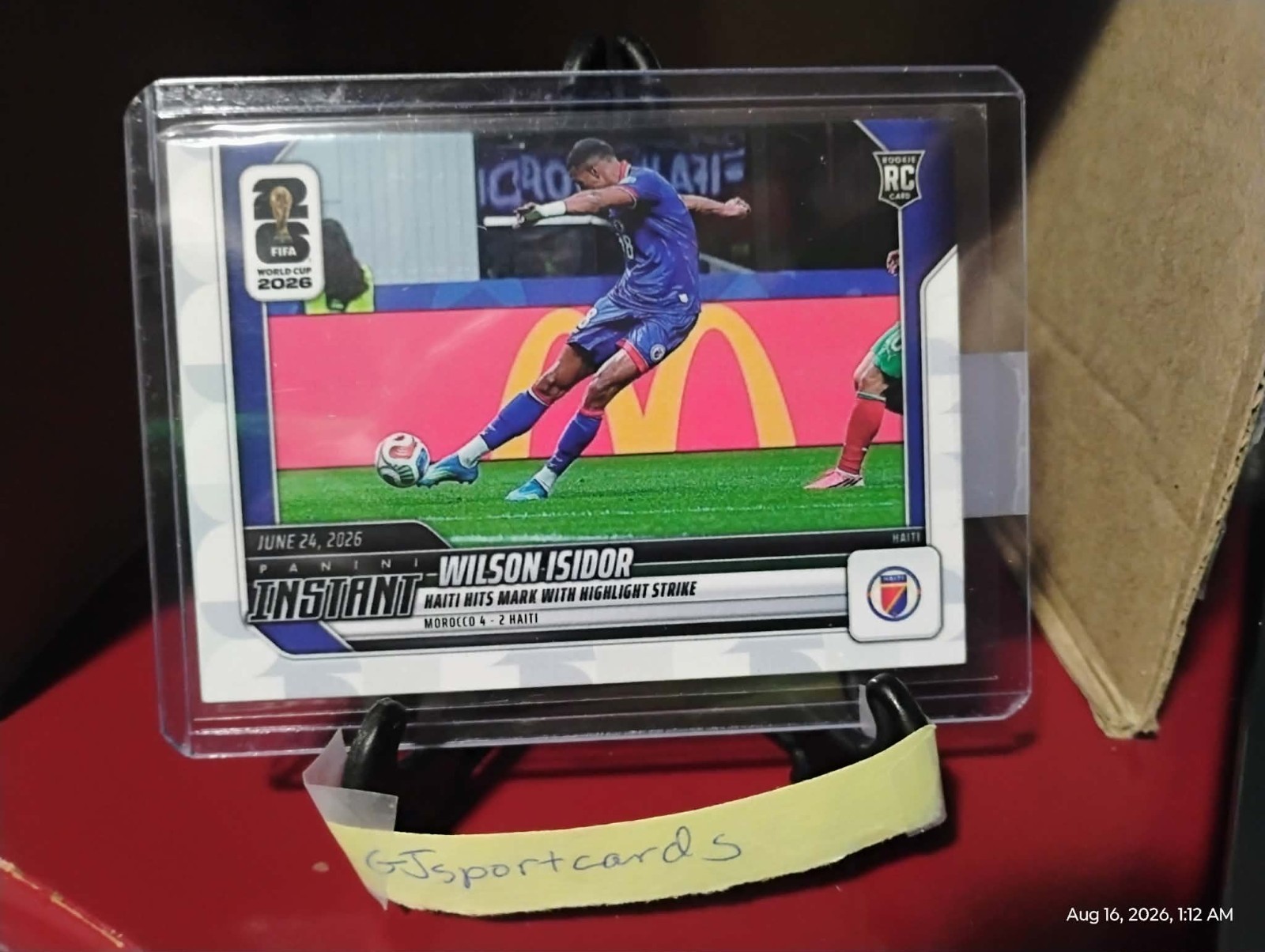 2026 Panini Instant FIFA World Cup #114 Wilson Isidor Haiti PR:118 Ships ASAP