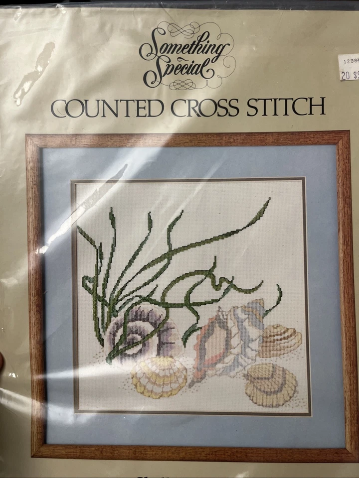 Винтажный набор для вышивки счетным крестом раковины картина 50149 дизайн Candamar 16x16 дюймов - США - Изображение 2 из 4