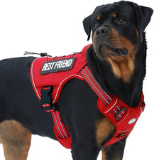 Tactical Dog Harness for Large Dogs No Pull Adjustable Pet Harness Reflective K9