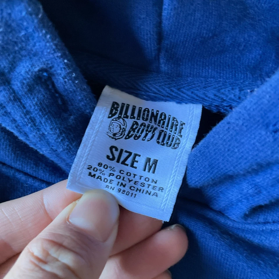 Vintage Billionare Boys Club Arch Logo Blue Mens Medium Hoodie - Image 2 of 4