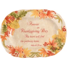 222 Fifth Autumn Celebration Oval Serving Platter 8441039