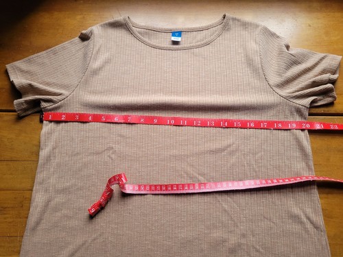 Old Navy Brown T-shirt Large Ribbed - Picture 5 of 7