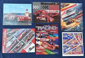 Ford Motorcraft Racing Brochures Posters Sticker Lot NASCAR NHRA SVO 1992