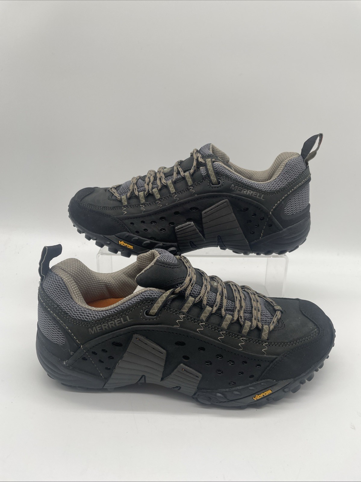 Scarpe da trekking Merrell Intercept grigio nero Vibram UK 7 EU 41 BNWOB